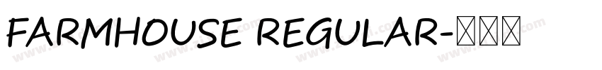 FARMHOUSE REGULAR字体转换